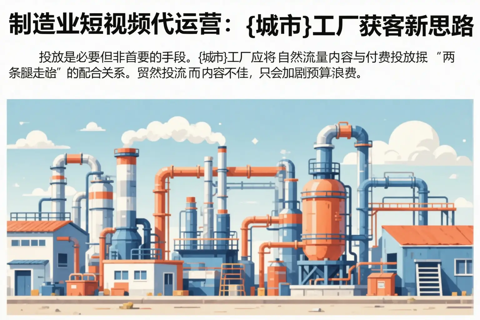 制造业短视频代运营：鹤山工厂获客新思路